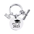 thumbnail image 1 of Visland Porte-Clés de Collation des Grades Classe de 2025 en Acier Inoxydable avec Message Gravé et Inspiration Cadeau de Collation des Grades, 1 of 8