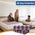 thumbnail image 4 of BUYHAO Washable Bed Pads 35"x31" (2 Pack) – Reusable Heavy Absorbency Incontinence Underpads for Adults, Elderly, Pets – Waterproof Bedwetting Protection for Beds, Sofas, and Nursing Care (Purple), 4 of 9