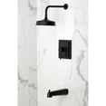 thumbnail image 2 of Kingston Brass KB5890DL Concord Single-Handle Pressure Balanced Tub and Shower Faucet, Matte Black, 2 of 7