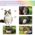 thumbnail image 4 of Caja portátil para gatos al aire última intervensión, parque infil Rainbow Catio con tienda y túneles para juegos en interiores y exteriores, incluye bolsa de almacenamiento para gatos, gatitos y, 4 of 10