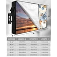 thumbnail image 7 of Outdoor TV Cover 48 to 50 Inch Weatherproof, Fall Thanksgiving Waterproof TV Screen Protector for Outside Decor with Zipper and Pocket 48"L x 30"H , Orange Blue Floral Pumpkins Maple Leaves, 7 of 7