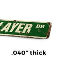 thumbnail image 4 of GUITAR PLAYER Vintage Style Rustic Street Sign – Band Case Pick Rock Roll Retro Decorative Wall Sign for Home, Bar, Garage, or Outdoor Use | 6" X 24" Aluminum Metal Road Sign, 4 of 6