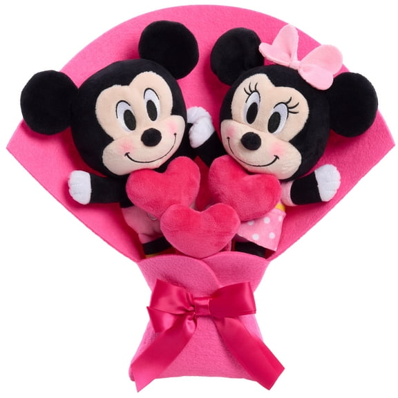 Medium Mickey Mouse & Minnie Plush Bouquet, 13", Valentine's Day by Just Play