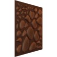 thumbnail image 2 of Ekena Millwork 19 5/8"W x 19 5/8"H Shale EnduraWall Decorative 3D Wall Panel, Universal Aged Metallic Rust (12-Pack for 32.04 Sq. Ft.), 2 of 6