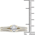 thumbnail image 4 of 1 Carat T.W. Diamond Split Shank Classic 14kt Yellow Gold Engagement Ring Set, 4 of 5
