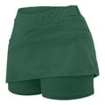 thumbnail image 5 of Iugvhana Womens Skorts with Pockets Lightweight Tummy Control Plus Size Skorts for Women High Waist Solid Color Athletic Sports Skirt Shorts Green#04 XXL, 5 of 5
