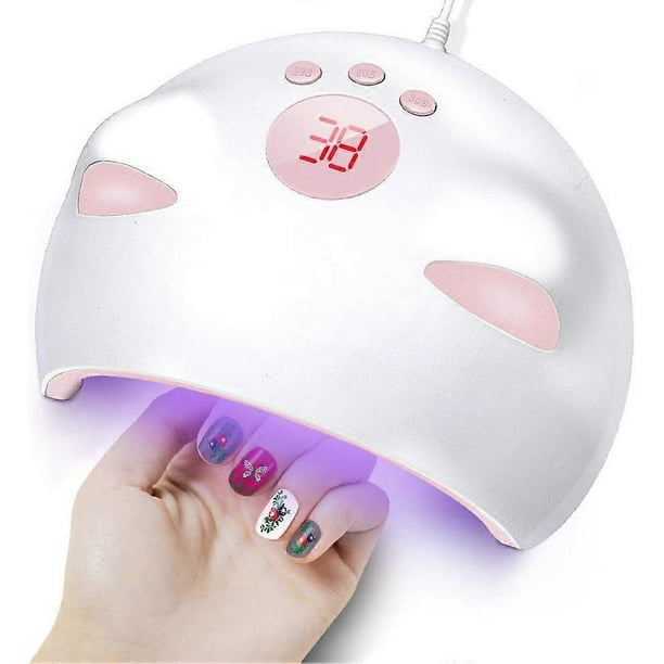 LED UV Nail Lamp for Gel Nail Polish Auto-Sensing Digital Display, Fast Nail Dryer Curing Lamp