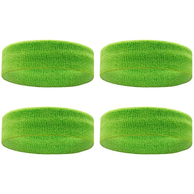4 Uds. Diadema protectora elástica deportiva, diadema tejida, material de toalla, diadema para Yoga, transpirable y absorbente del sudor