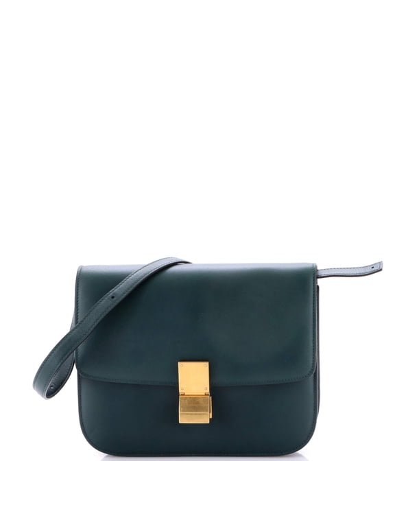 Pre-Owned Classic Box Bag Smooth Leather Medium By Rebag