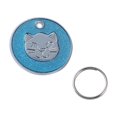 thumbnail image 2 of Metal Dog Cat Collar Name Tag Engraving ID Owner Address Key Ring Pendant, 2 of 8