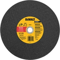 DEWALT DW8023 Cutting Wheel, 12 in Dia, 1/8 in Thick, 20 in Arbor, 24 Grit, Aluminum Oxide Abrasive