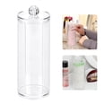 thumbnail image 1 of Dioche Étui de Rangement Rond en Acrylique Transparent pour Tampons de Coton, Organisateur de Tampons de Coton, Support Conteneur pour Tampons de Coton, pour Femmes, 1 of 8