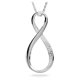 thumbnail image 1 of Collar Swarovski Exist con colgante infinito en rodio blanco, 1 of 4