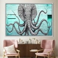 thumbnail image 6 of Animal Graffiti Poster, Graffiti Printed Canvas, Elephant Artwork, Modern Poster, Elephant Graffiti Artwork, Octopus Canvas Art, Canvas Wall Decor - Gold Framed, 6 of 9