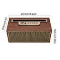 thumbnail image 3 of Bluetooth Stereo HI-Fi Wireless Speaker with FM Radio, 66mm Full Frequency Voice Coil, 8W Output, 1200mAh Battery, Support U Disk & MicroSD, Wide Connectivity, Portable Outdoor & Indoor Use Red, 3 of 7
