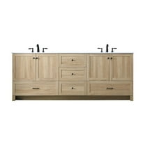 Elegant Kitchen and Bath 84 Inch Double Bathroom Vanity In Mango Wood