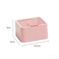 thumbnail image 3 of Makeup Pad Organizer Clear Cosmetic Storage Box 3 Colors For Balls Swabs Pads Bathroom Vanity, 3 of 6