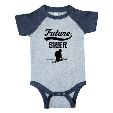 

Inktastic Skiing Future Skier Gift Baby Boy or Baby Girl Bodysuit