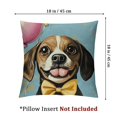 thumbnail image 4 of Easter Cat Dog Paw Prints Decorative Throw Pillow Covers, Orange Cat Beagle Porch Patio Outdoor Pillowcase, Spring Easter Egg Carrot Cushion Case Home Decor Pet Lover Gifts, 4 of 8
