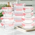 thumbnail image 4 of 24-Piece Glass Food Storage Set (12 Containers + 12 Lids) - Borosilicate, Microwave/Dishwasher Safe for Home, Office, School & Camping, 4 of 23