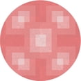 thumbnail image 1 of Ahgly Company Machine Washable Indoor Round Transitional Pastel Pink Area Rugs, 4' Round, 1 of 7