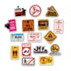 thumbnail image 3 of Paquete de 50 pegatinas de vinilo impermeables para botellas de agua para portátiles, 50 diseños diferentes (señal de advertencia estilo 5), 3 of 4