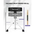 Starfavor Drum Throne Height Adjustable Drum Stool, with 5A Drumsticks