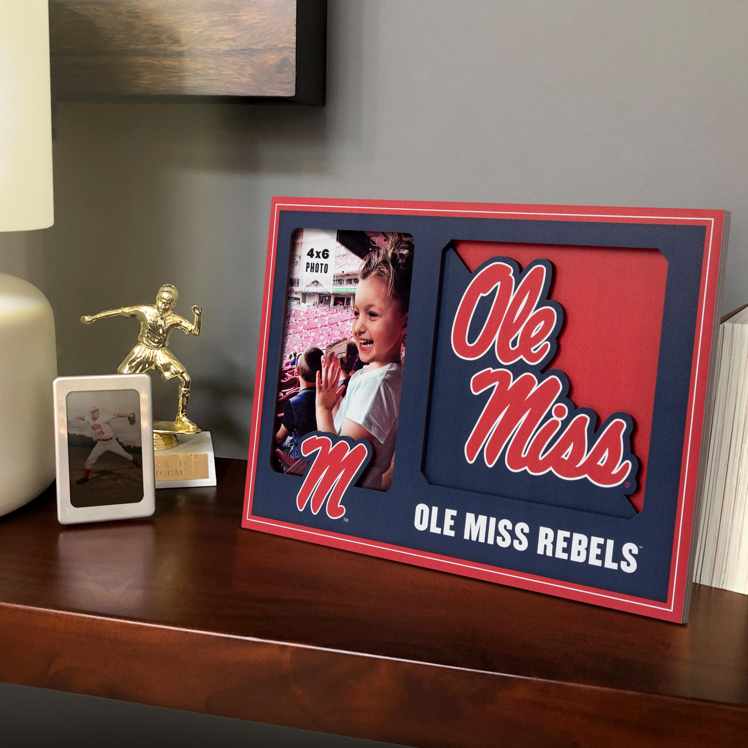 Mississippi Rebels 3D Logo Picture Frame