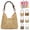 #B, variant on New Fashionable Handmade Woven Bag, Boho Woven Tote Bag with Cutout Square Flower Pattern, for Shopping, Or Beach Trips