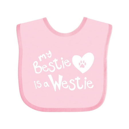 

Inktastic Bestie Westie Gift Baby Boy or Baby Girl Bib