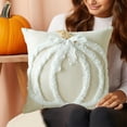 thumbnail image 5 of Tupukom Fall Pillow Covers, Cozy Pumpkin Tufted Embroidery Stereo Sofa Pillow Covers for Home Decor, Sofa Living Room, Couch, Bed - 18 X 18, 5 of 6