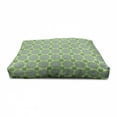 thumbnail image 3 of Lime Green Pet House, Oriental Moroccan Mandala Middle Eastern Boho Retro Pattern, Outdoor & Indoor Portable Dog Kennel with Pillow and Cover, 5 Sizes, Fern Green White, by Ambesonne, 3 of 4
