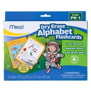 Mead Early Learning Dry Erase Alphabet Flashcards