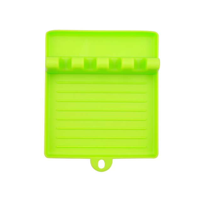 Kitchen Utensil Rest Holder Tools Household PP Plastic Cook Accessories Organizer Spoon Spatula Rack Tabletop Organization Tool Green