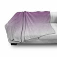thumbnail image 3 of Ombre Soft Flannel Fleece Throw Blanket, Romantic Violet Flowers Inspired Contour Style Modern Digital Design Art Print, Cozy Plush for Indoor and Outdoor Use, 50" x 60", Violet Purple, by Ambesonne, 3 of 6