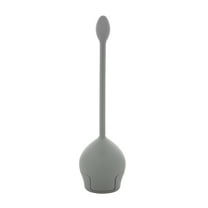 Bath Bliss Firm Grip Tulip Toilet Bowl Brush in Gray