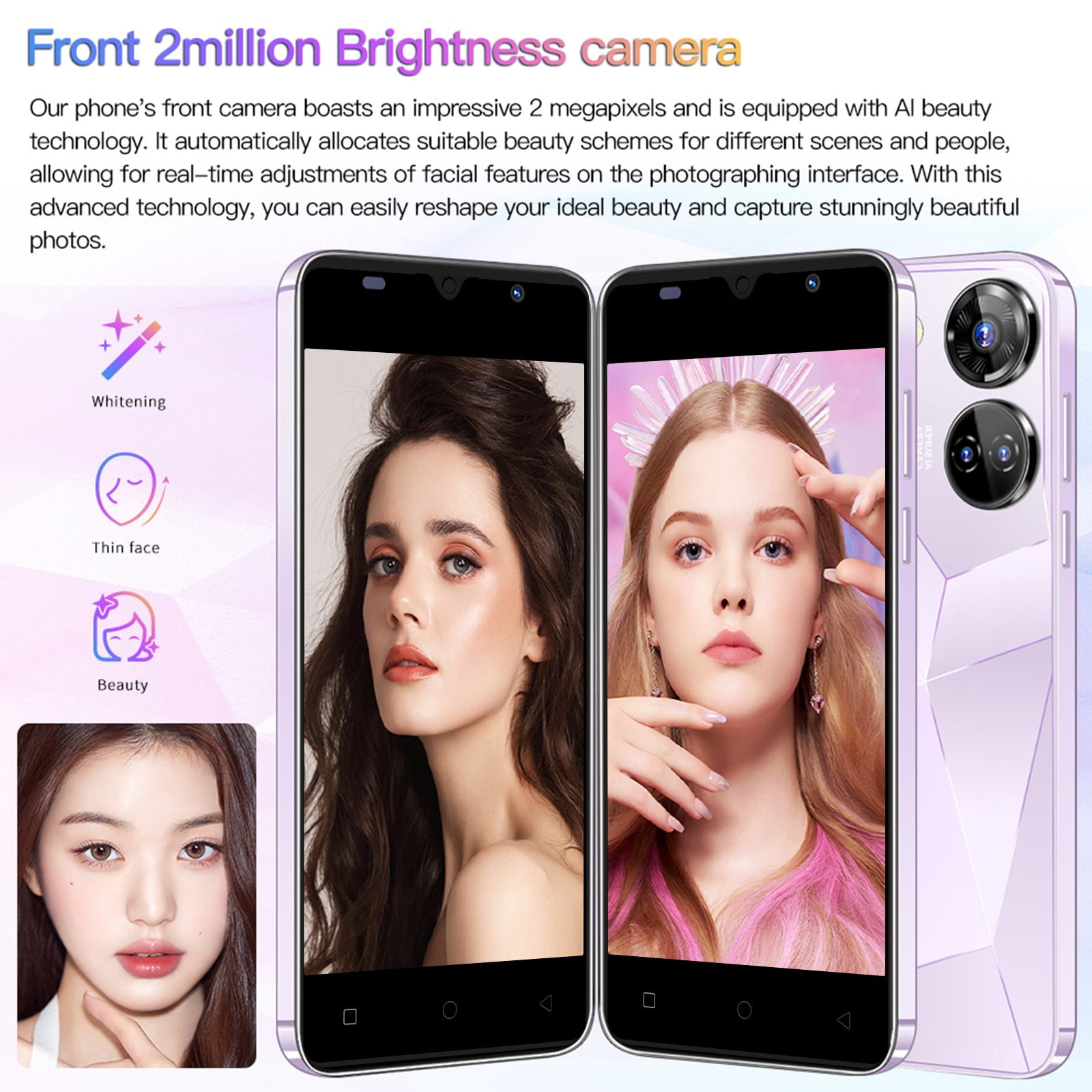 AZXY C20pro 16GB Unlocked Cell Phones for Cheap,Android Phones, 5inch Smartphone Cell Phones for Seniors,Black
