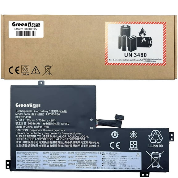 GREENTECH L17M3PB0 L18D3PG1 BATTERY FOR LENOVO 100E 300E 500E CHROMEBOOK 2ND GEN 11.25V 42WH SB10W67186 5B10W67369 5B10S73396 5B10S73397