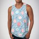 thumbnail image 1 of Camiseta sin mangas de cuello redondo para hombre, ropa de ocio, fitness, para el hogar, pijama, camiseta con estampado a color, blusa deportiva de poliéster para hombre, 1 of 5