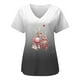 thumbnail image 5 of Uniformes médicos cortos con estampado de Papá Noel para mujer, blusa de enfermería con bolsillo, camisa de trabajo para el cuidado de mascotas, camisa de enfermera, 5 of 5