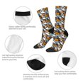 thumbnail image 3 of Rateoe Happy Halloween2 for Women Casual Calf Socks - Cute Crew Socks - Thin Soft Above Ankle Socks Size 5-11, 3 of 6