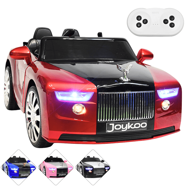 Montable Electrico Clásico para Niños Conexiones Bluetooth USB y Auxiliar Luces Sonido 12v - Rojo