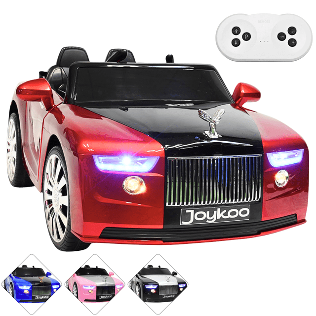 Montable Electrico Clásico para Niños Conexiones Bluetooth USB y Auxiliar Luces Sonido 12v - Rojo