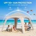 thumbnail image 3 of Lilypelle 4-6 Person Inflatable Camping Tent, 9.8ft x 9.8ft x 7.6ft Easy Setup Blow Up Tent with Hand Pump, PU3000mm Waterproof & Breathable 4 Season Glamping Tent for Outdoor Camping, 3 of 8