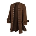 thumbnail image 2 of Chaqueta pirata medieval para hombre Costume Nasfotim, abrigo steampunk, 2 of 7