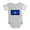 Heather Gray, variant on CafePress - Flag Of Guam - Cute Infant Baby Football Bodysuit