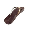 thumbnail image 3 of Women's Summer Metallic Strap Casual Thongs Flat Flip Flops Sandals Slipper, 3 of 3