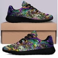 thumbnail image 3 of Mardi Gras Masquerade Beads Shoes Sneakers Black Size 10.5, 3 of 7