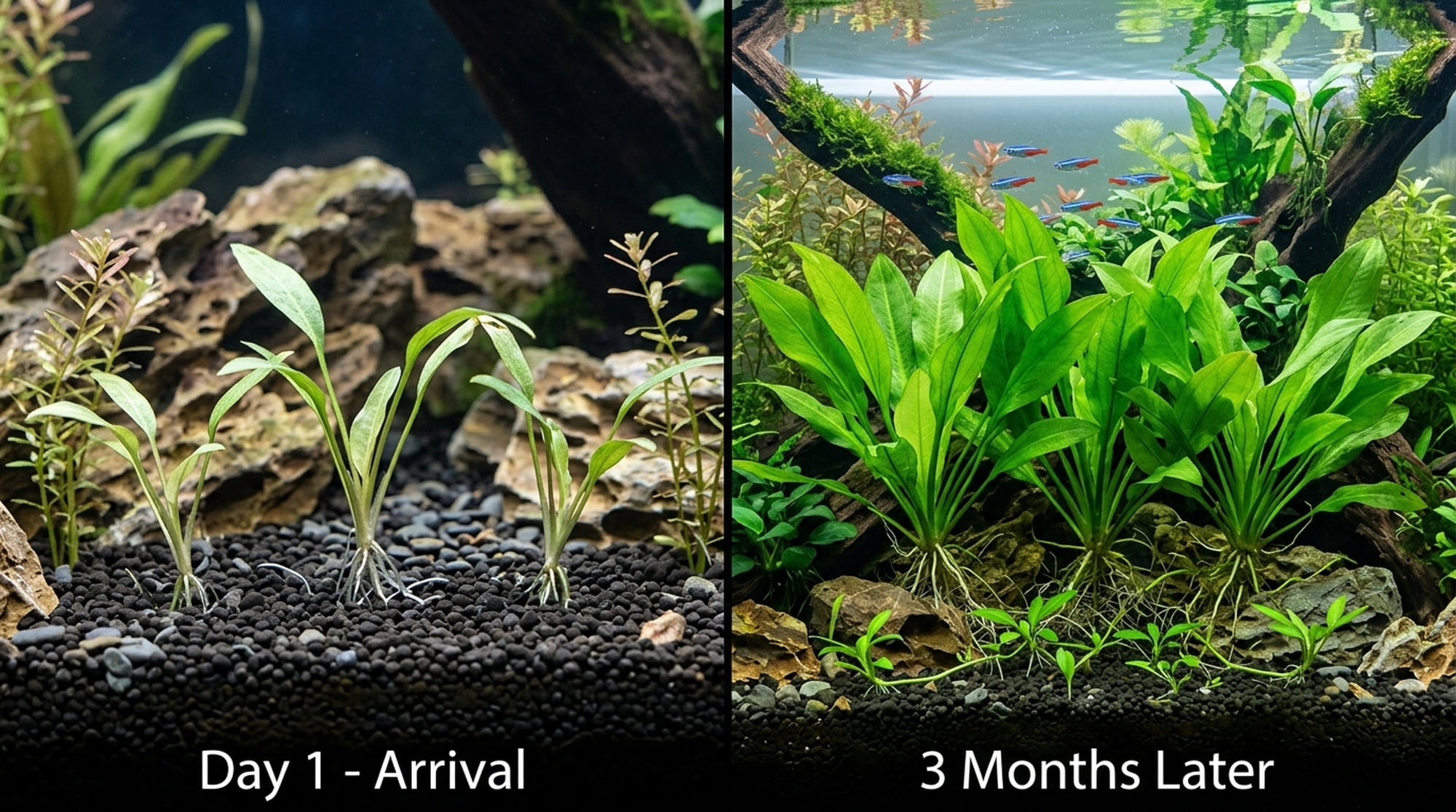 Amazon Sword Assorted Bundle, 10 Live Freshwater Aquarium Plants, Bare Root, 5–8 Inches