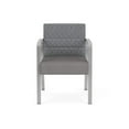 thumbnail image 2 of Waterfall Reception Waiting Room Guest Chair / Silver Steel / Gray / Gray, 2 of 5